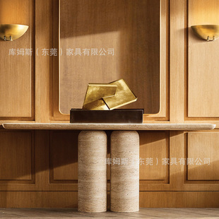 Quiet Style Retro Homestay Entrance Yellow Dongshi Modern Villa Balcony Corridor Entrance