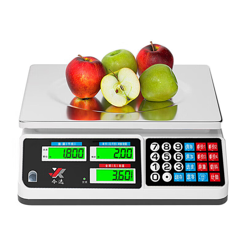 Escala electrónica comercial pequeña escala electrónica para vender verduras pesa 30KG precio de cocina doméstica carga mesa de escala
