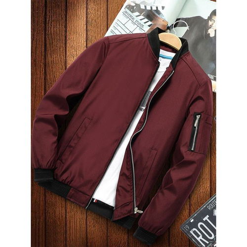 Spring and Autumn Men's Youth Leisure Plus Size Jacket Outerwear AliExpress Hot Selling Top Factory