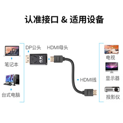 dp to hdmi adapter 4K/1080P laptop monitor high-definition video converter