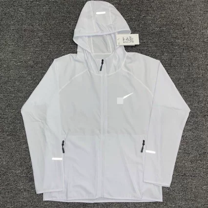 Track and field sports running sun protection Oregon training windbreaker for men and women, windproof reflective marathon hooded sports jacket