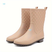 Women's Anti Slip Rain Shoes Mid Calf pvc High Quality跨境