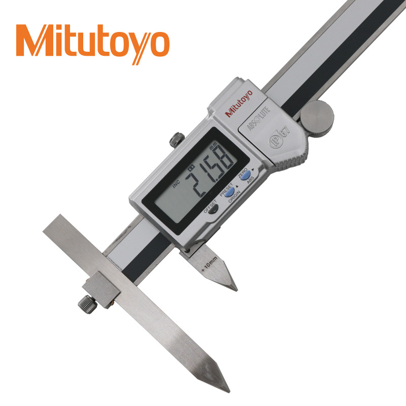日本三丰偏置中心线卡尺数显卡尺573-605-20 606 608偏置卡尺