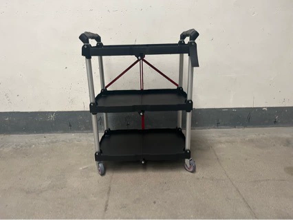 Складной трехслойный инструмент, автомобиль для плоского обслуживания, многофункциональная тележка, плоский скутер, пластиковый инструмент, автомобиль