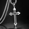 Men's fashionable retro pendant, accessory stainless steel, European style, wholesale