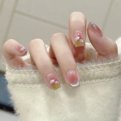 【30 pieces】Handmade Nail Art Glitter Lips Blush Tulip French Cat Eye Instagram Style Fresh Nail Stickers