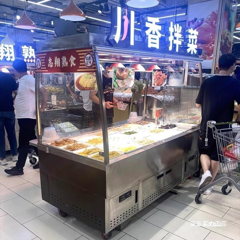 烧腊鸭柜保鲜熟食凉菜烤鸭展示冷藏保温挂冷柜商用卤菜超市展示柜