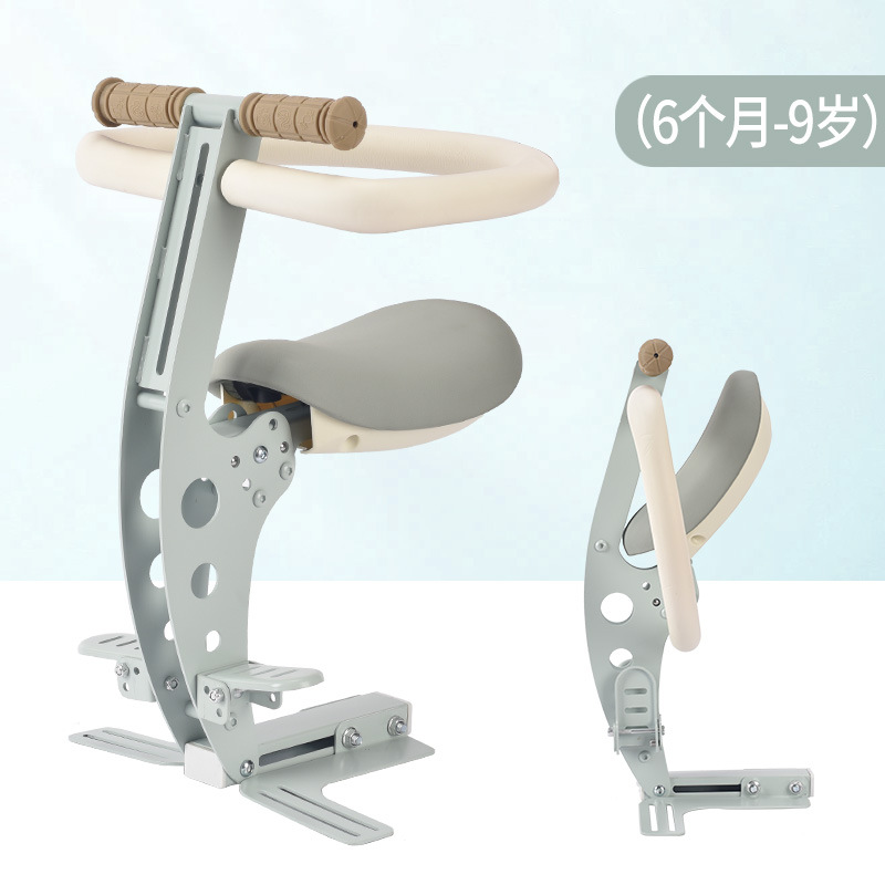 Motorcycle child seat: Aima Suitable for Emma - a80-laser-cutting-light-green-footrest-large-ring