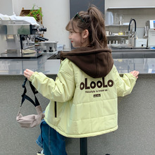 女童外套2025秋冬装新款今年流行冬季棉衣儿童女孩夹棉加厚冲锋衣