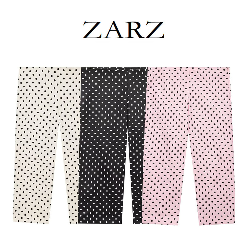 Zarz Self-Made European and American Style New Women's Clothing, Fashionable Casual Polka Dot Capri Pants 6929406 Zarz Self-Made European and American Style New Women's Clothing, Fashionable Casual Polka Dot Capri Pants 6929406