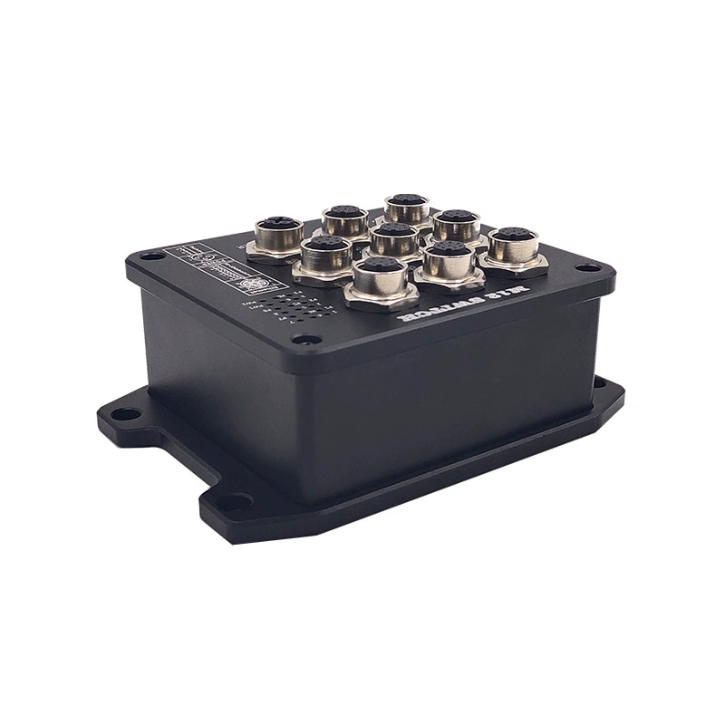 Заводской кастомизированный/ODM/OEM несетевой управляемый M12 автомобильный Ethernet-коммутатор промышленного класса с оптоволоконным трансивером