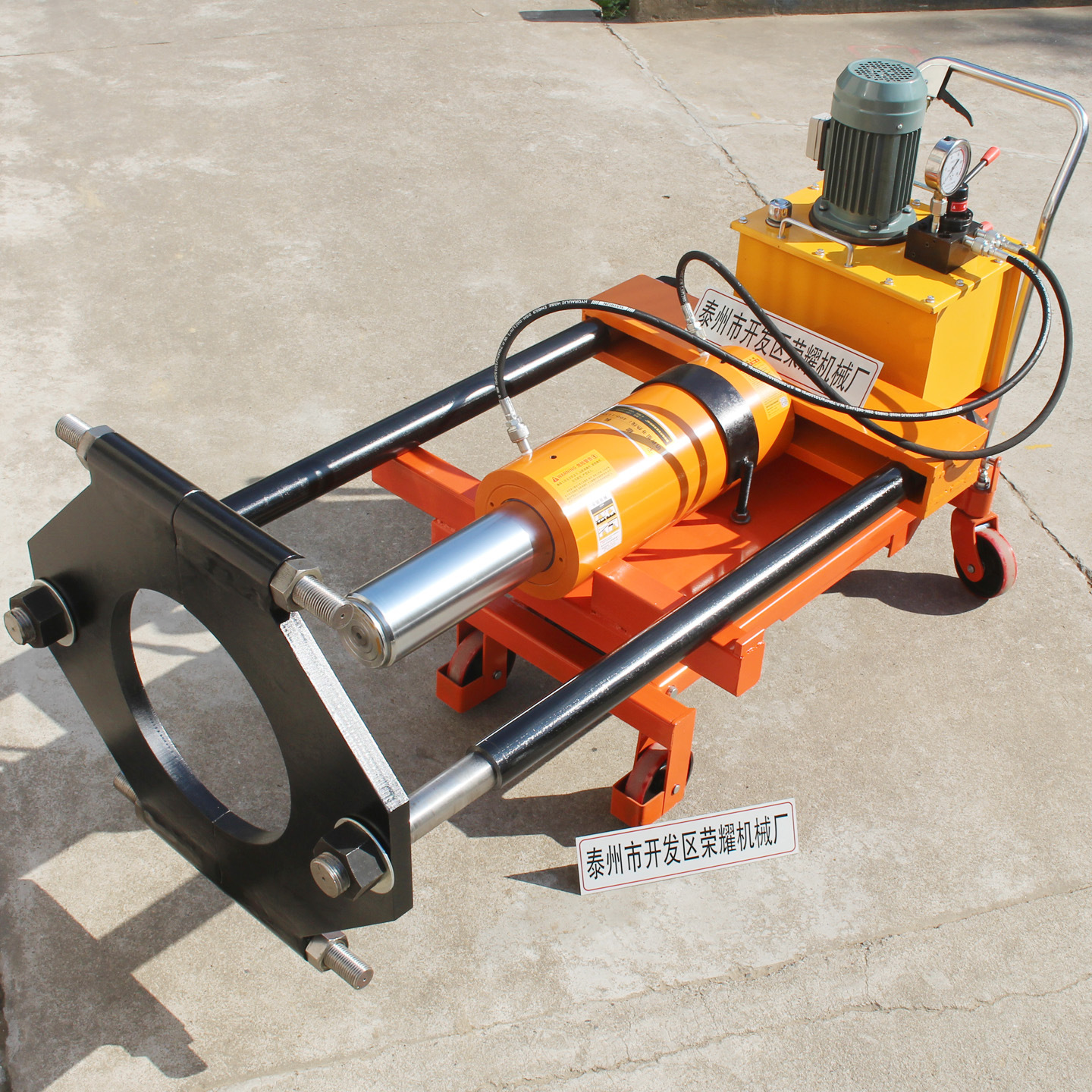 销售50T升降特型皮带轮拉顶机100T轴承电动液压卡盘专用拆卸拉马