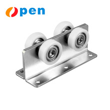 重型现代设计4轮尼龙/塑料悬臂滑动门滚轮组件推拉门滑轮