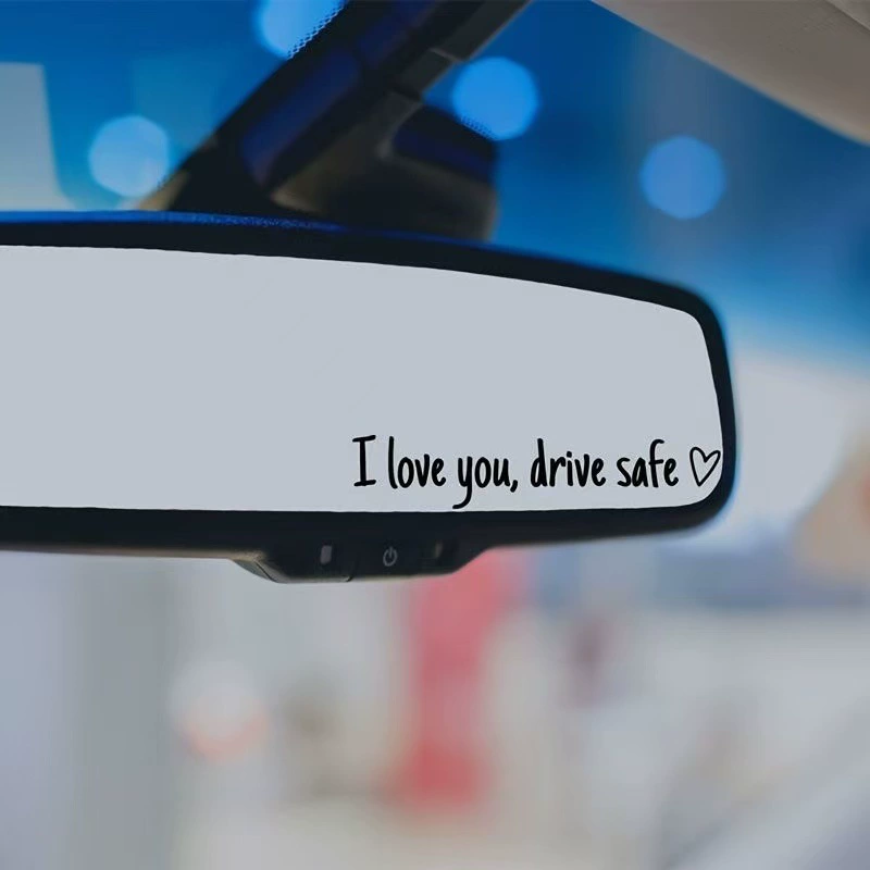 Внешняя торговля I Love you drive Safe автомобиль зеркало декоративная наклейка для безопасного вождения автомобиля