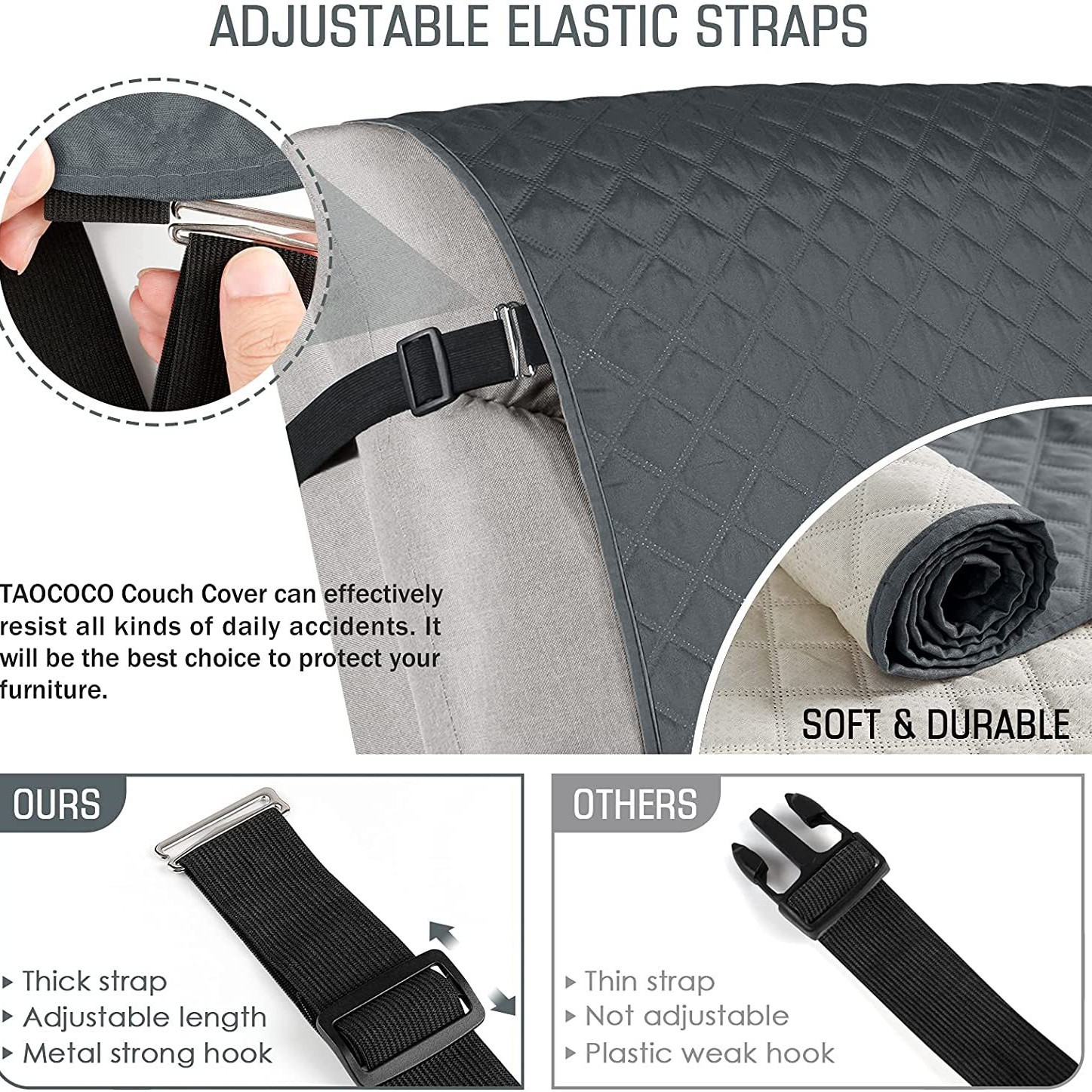 Universal Recliner Integrated Cover Anti-Stain Pet Cushion Waterproof Sofa Protector_voghion.com