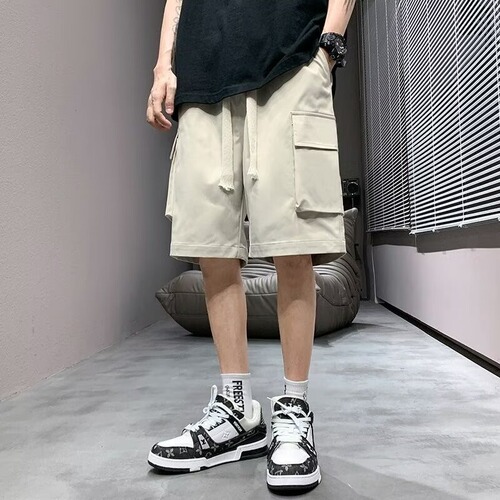 Handsome street summer Japanese work shorts, men's multi-pocket design, durable, all-matching casual five-cent pants wholesale
