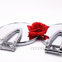 源头工厂高档电镀ABS材质化妆镜 高品质悬挂式梳妆镜手柄款补妆镜