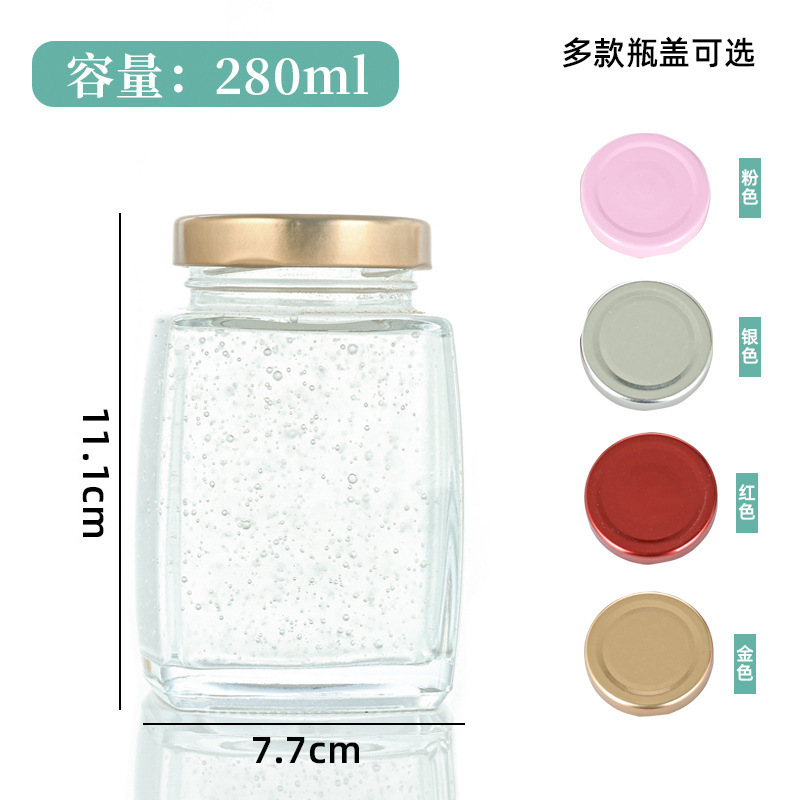 批发加厚食品级分装瓶蜂蜜鲜炖瓶耐高温可蒸煮玻璃瓶包装空瓶透明|undefined