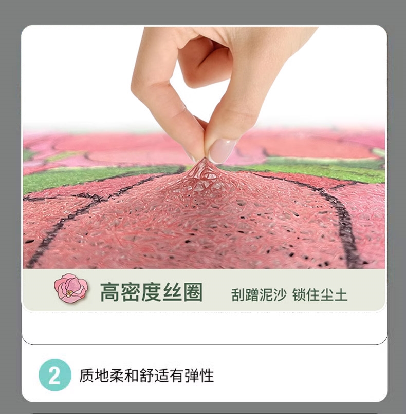 Knife Bubble Gum Electric From Guofeng Edition Foot Mat Electric Car TDT23310Z Waterproof Foot Mat Silk Ring Pad Mat