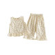 Girl's Floral suit 2025 New Summer Baby's Korean-style Sleeveless Top Children's Styline Casual Pants Two-piece Set