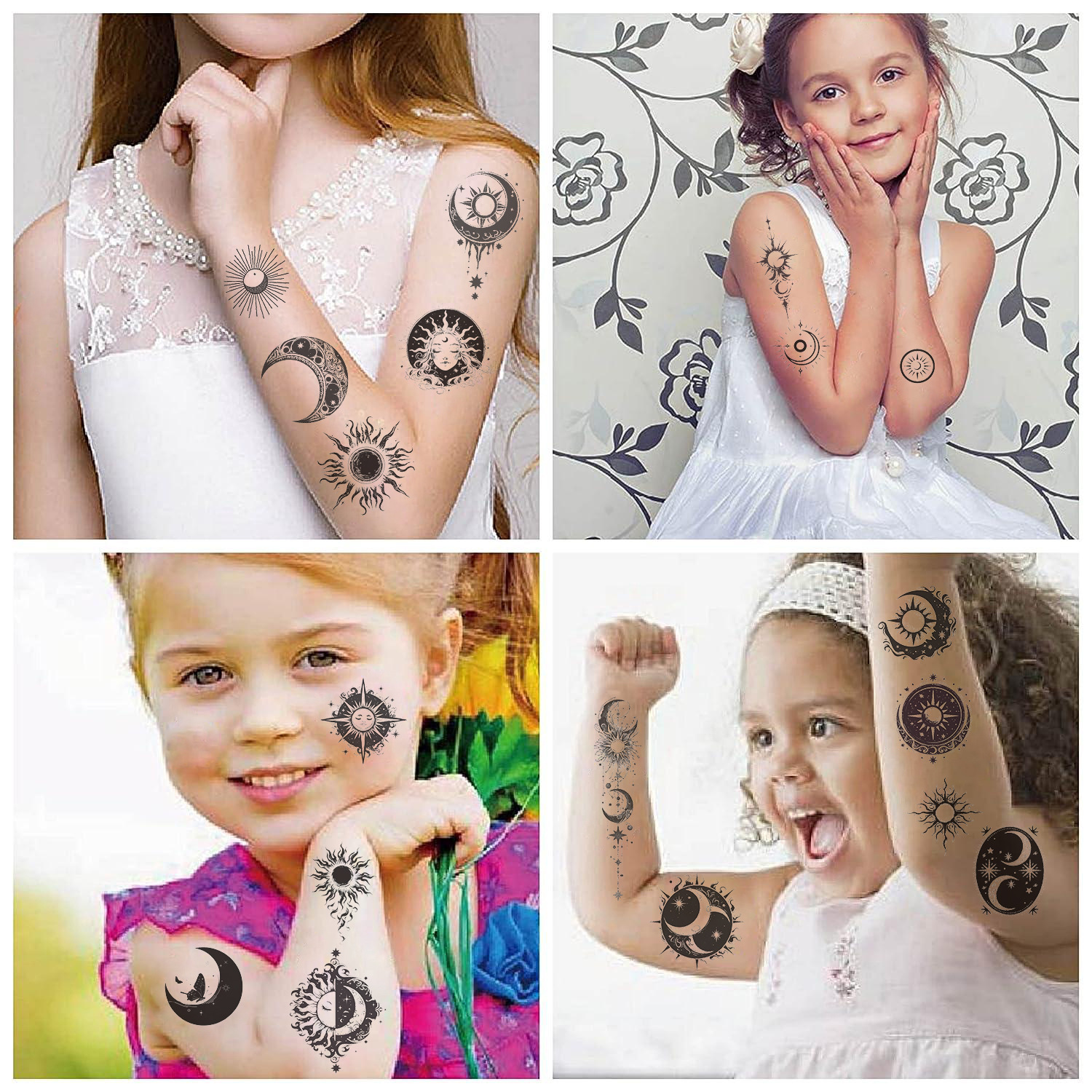 Sun Moon Transfer Decal Tattoos & Body Art 10 PCS/Package display picture 6
