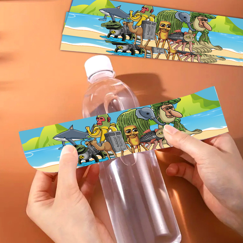 热卖tungtungsahur山海经动画主题派对蛋糕插排米花盒气球水瓶贴|undefined