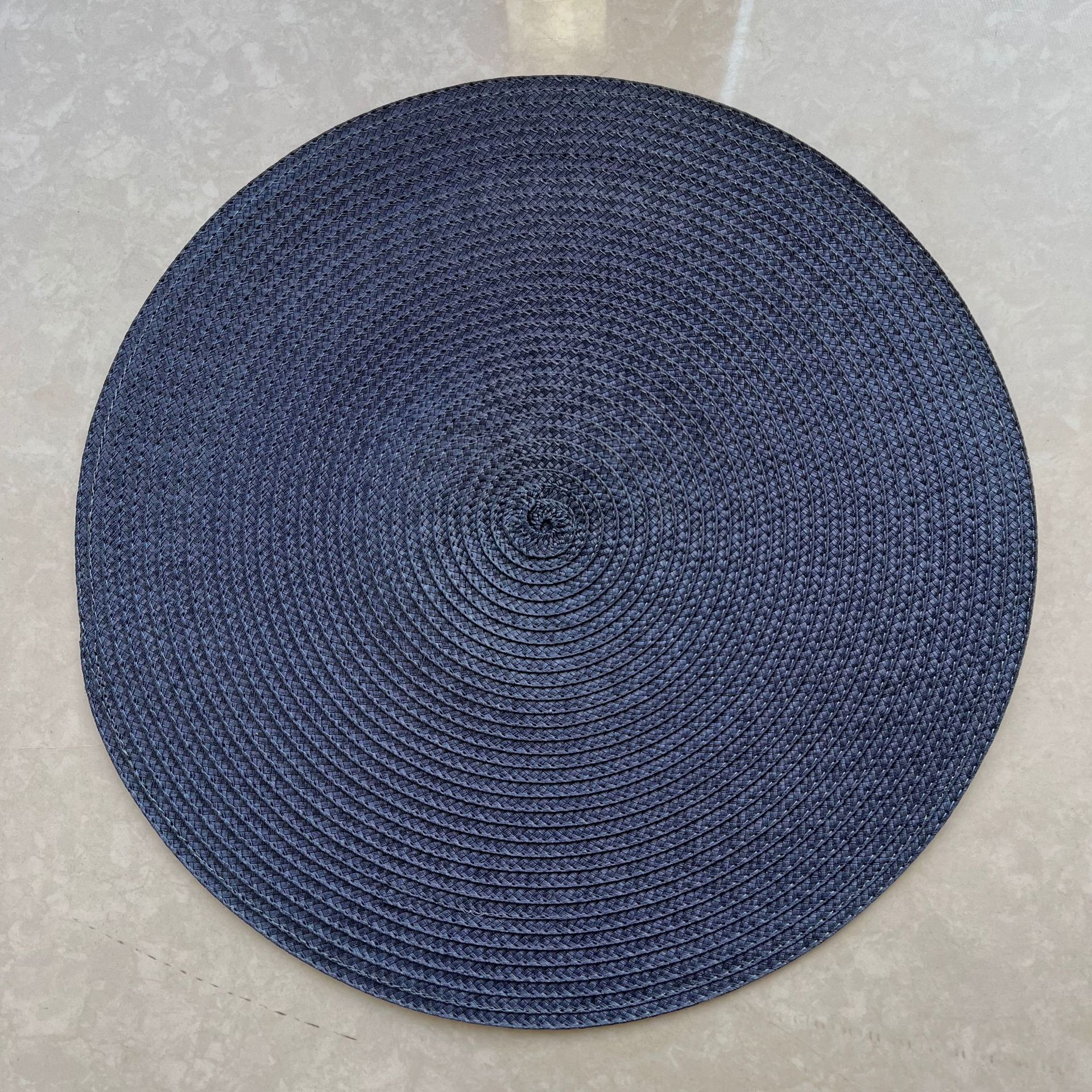 Cojín de comedor PP redondo tejido ligero lujo hot sale hotel verde almohadilla de comedor occidental almohadilla japonesa de color sólido 38cm almohadilla