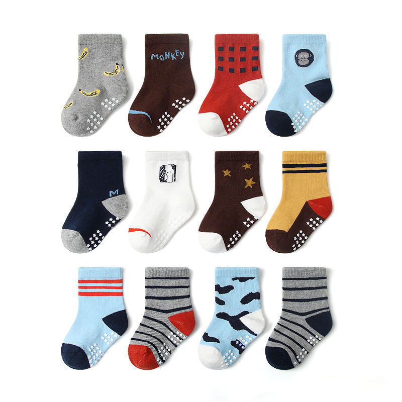 Wholesale Collection of Winter and Autumn Children's Crew Socks for Boys, Breathable Non-Slip Children's Socks for Learning to Walk Wholesale Collection of Winter and Autumn Children's Crew Socks for Boys, Breathable Non-Slip Children's Socks for Learning to Walk