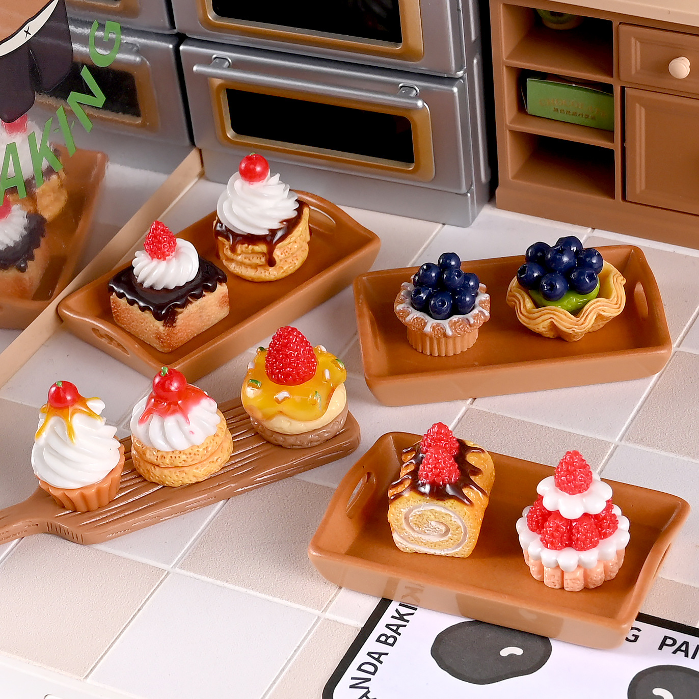 Simulated Food Toy Cake Cream Glue Accessories Dessert House Ornaments Resin Small Cake Kidsren's DIY Jewelry Accessories