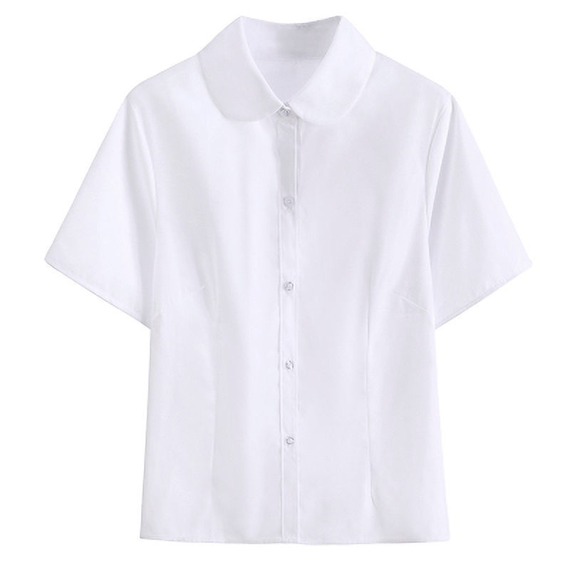 Shirt with a round collar