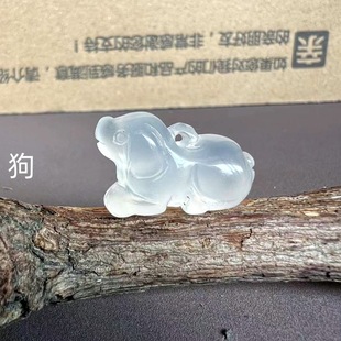 White Chalcedony Agate Jade Three-Dimensional Zodiac Signs Rooster, Horse, Dragon, Pig, Monkey, Rat, Cow, Dog, Tiger, Rabbit, Snake, Sheep Jade Manufacturer