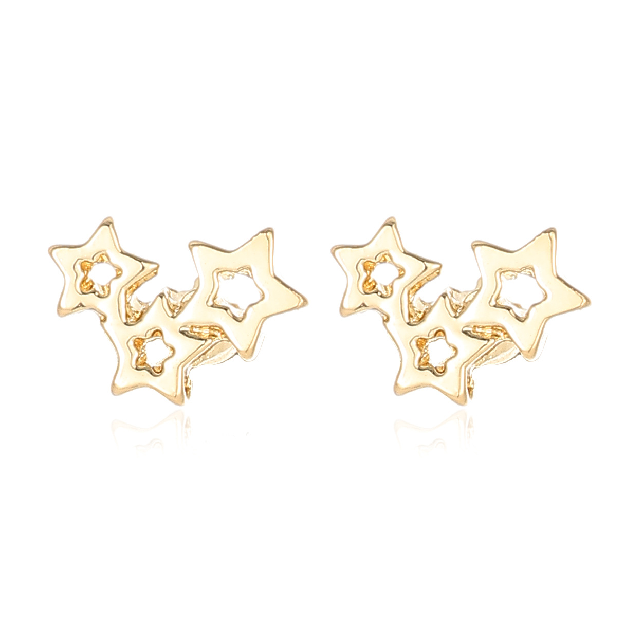 Christmas Tree Snowflake And Bell Drop Earrings With Diamonds_voghion.com