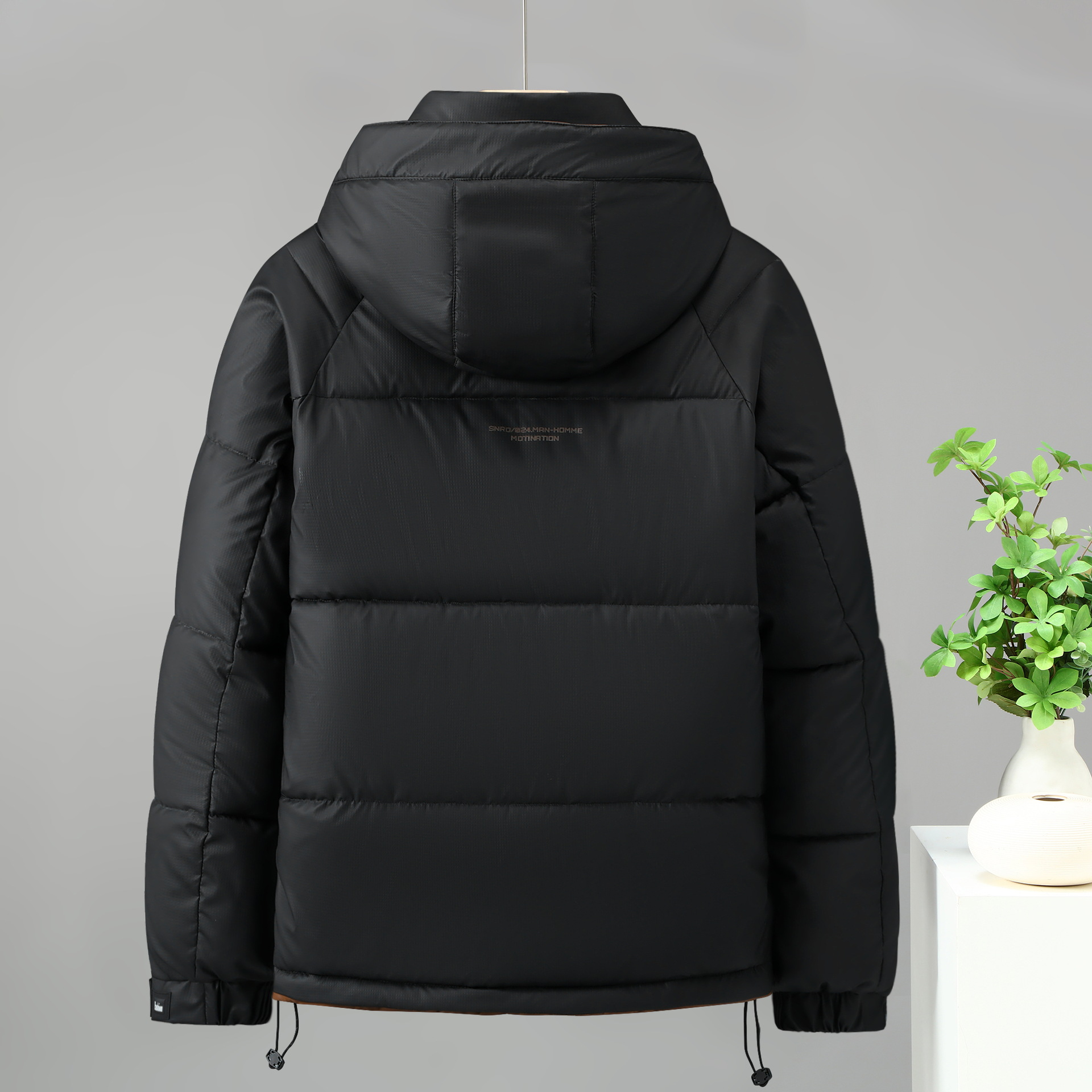 Men's Down Jacket With Stand Up Collar For Winter Urban Style_voghion.com