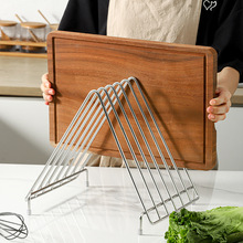 家用落地菜板架 商用酒店简约不锈钢A型菜板架厨房案板架置物架