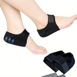 Source Manufacturer Cross-Border Velcro Heel Cover Foot Shock-Absorbing Heel Pad Protective Cover Silicone Men's and Women's Foot Arch Cover