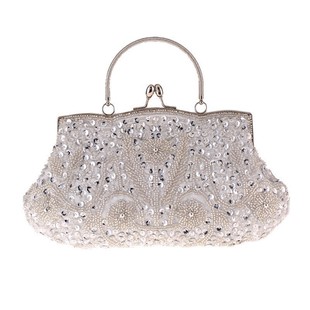 Cross-border Supply Explosions Beaded Embroidered Bag Evening Bag Evening Bag Cheongsam Matching Retro Bag Bride Bag Bride Bag 3393