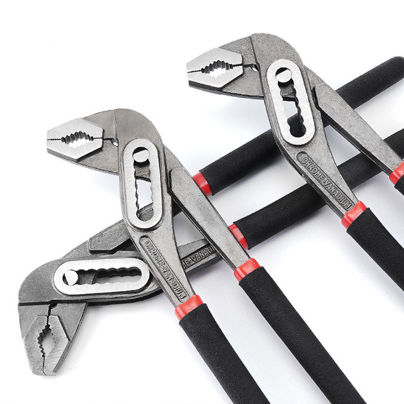 厂家供应可调节水泵钳多功能铬钒钢水管钳多用扳手活动大力钳批发