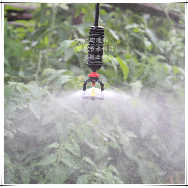 Diámetro interno de 6 mm cuadrado refractivo atomizador micro-rociador invernadero cría de plántulas, cría de hongos, riego por pulverización granja de cultivo enfriamiento y humidificación