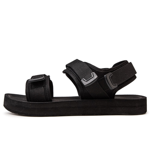 Extra large size 50 cross-border foreign trade summer men's outer wear Velcro sports sandals black lightweight Roman sandals