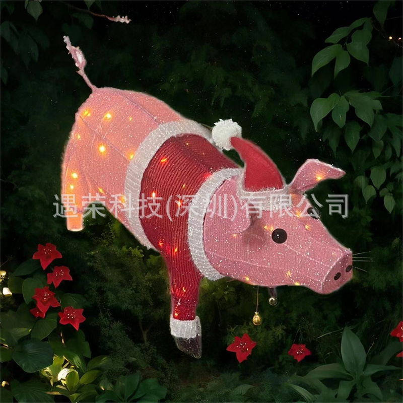 现货彩色批发长毛葱布圣诞布料手工针织涤纶面料提花装饰布匹i