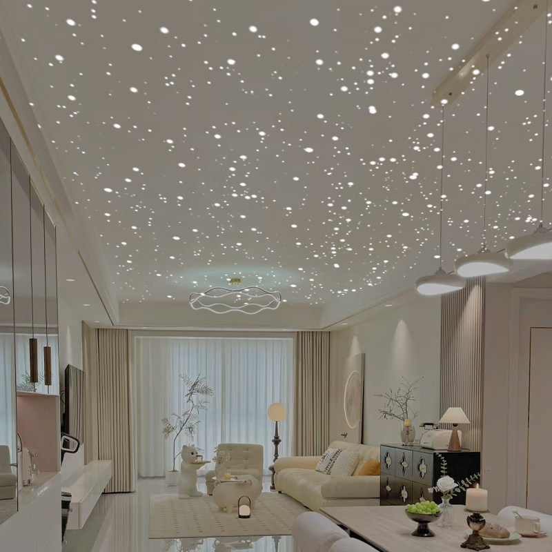 Starry Sky Ceiling Gypsum Board Audio-Visual Room Living Room Children's Bedroom Balcony Starry Sky Home Theater Fiber Optic Light