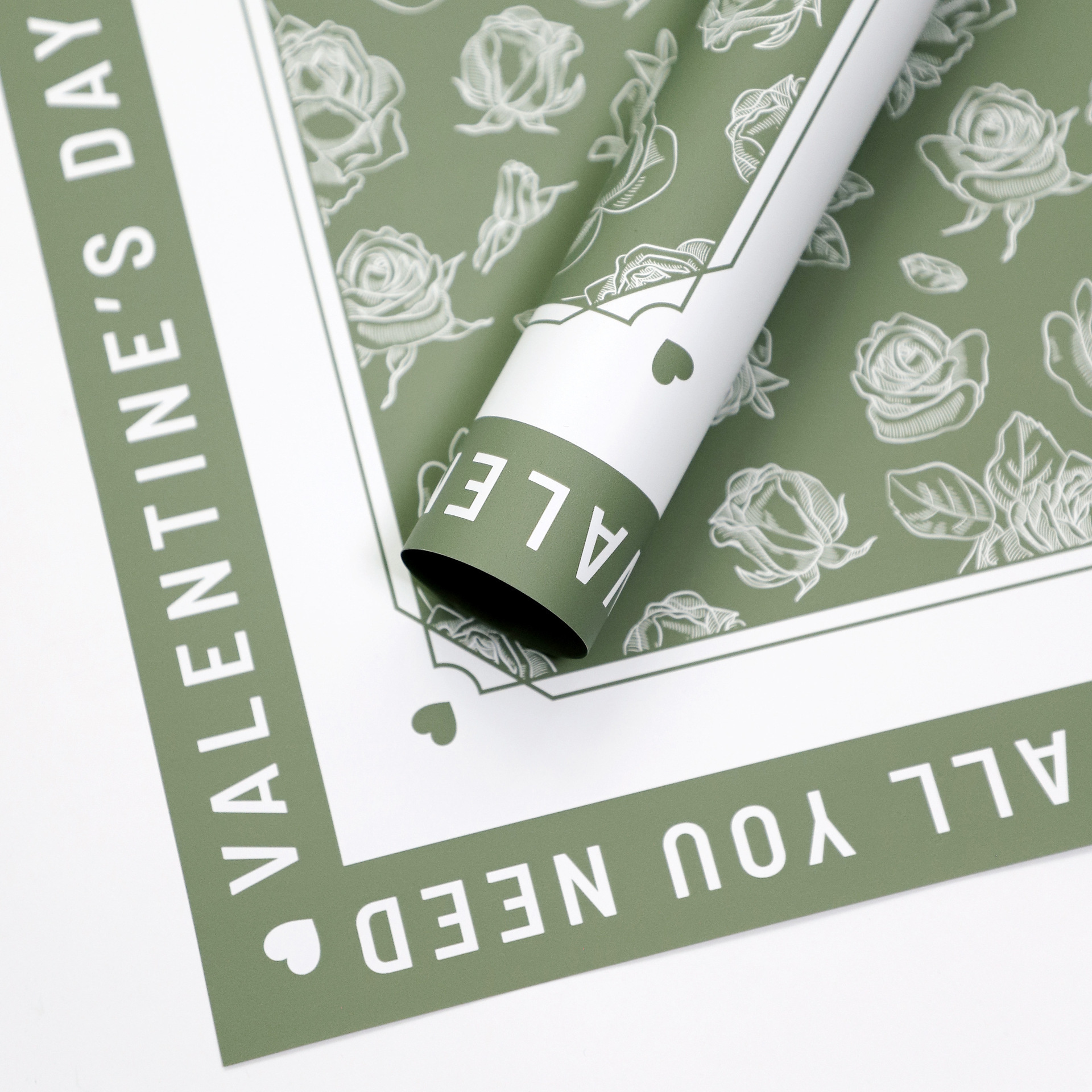 Fábrica de fiestas de flores nuevo papel de embalaje de flores rosa impresa paquete de papel de embalaje de papel impermeable