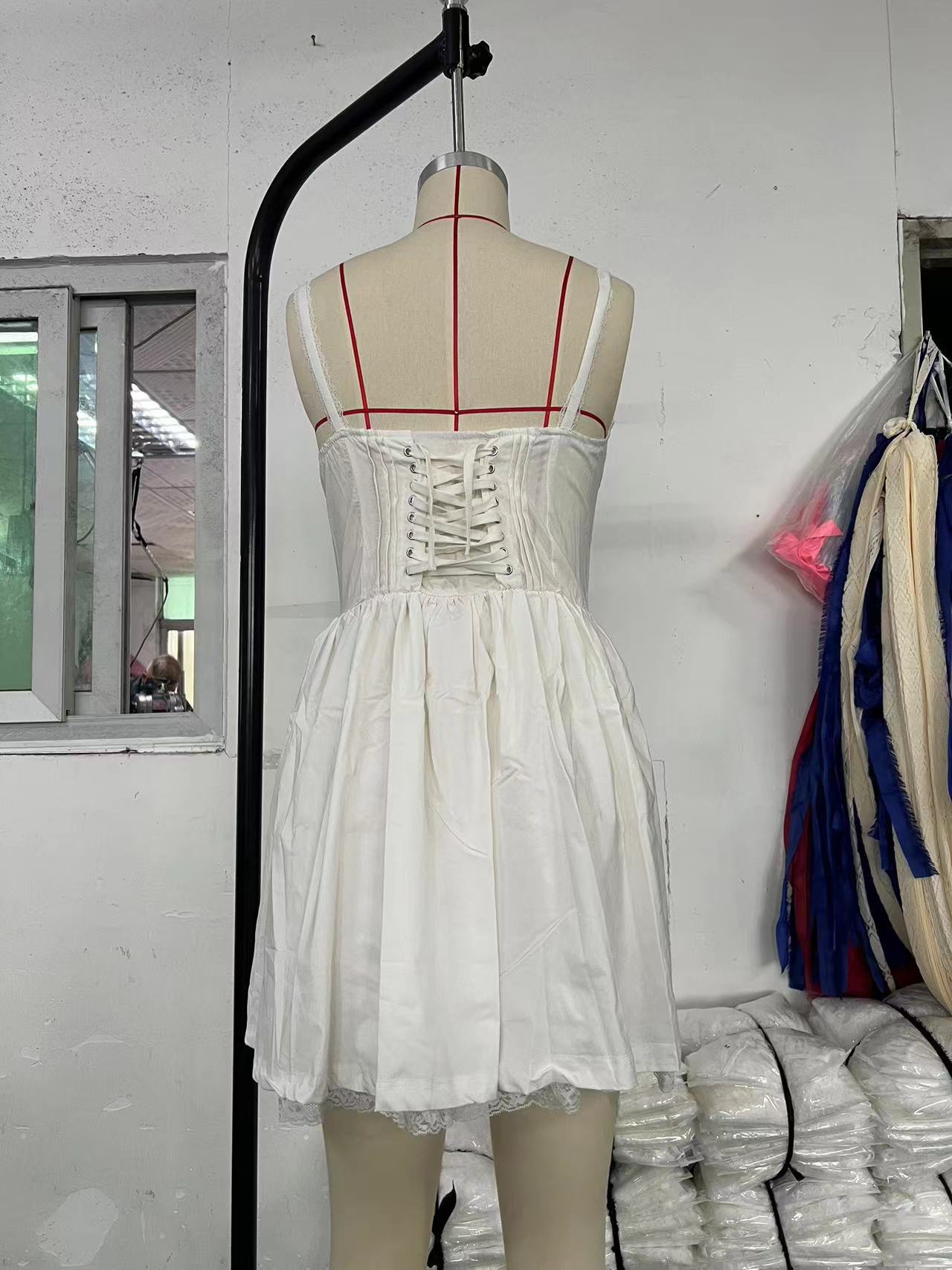 210g Weight Short Mini Dress Dress Length Type Sleeveless Sleeve Length Strap Dress Dresses Type Polyester Fabric Type Mid Waist Waist Line Holiday Occasion Strap Neckline Slim Fit Type Solid Color Pattern Summer Season Women's Gender Casual, Elegant Style Wholesale Women's Casual Elegant Solid Color Holiday Strap Sleeveless Strap Dress 1