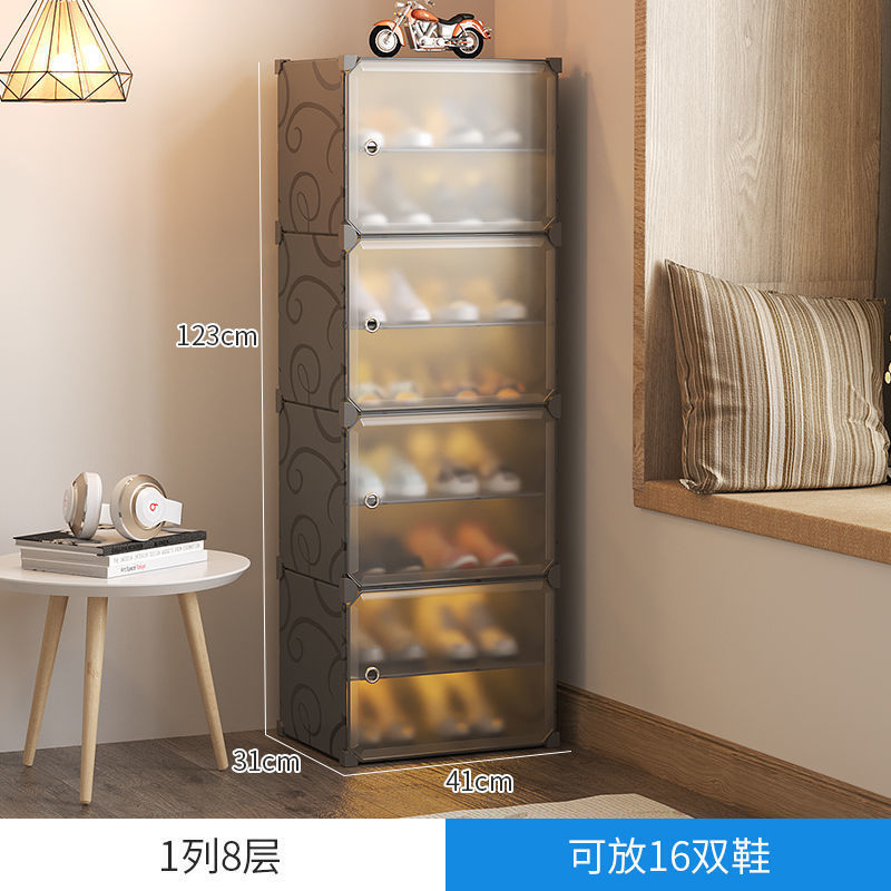 Zapatero entrada a la puerta contra la pared armario de almacenamiento de zapatos armario de zapatos para el hogar resistente y duradero estante de liquidación especial multicapa