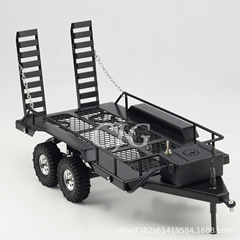 仿真金属拖车 带灯for  1/18 1/24RC攀爬车TRX4M SCX24 FCX24