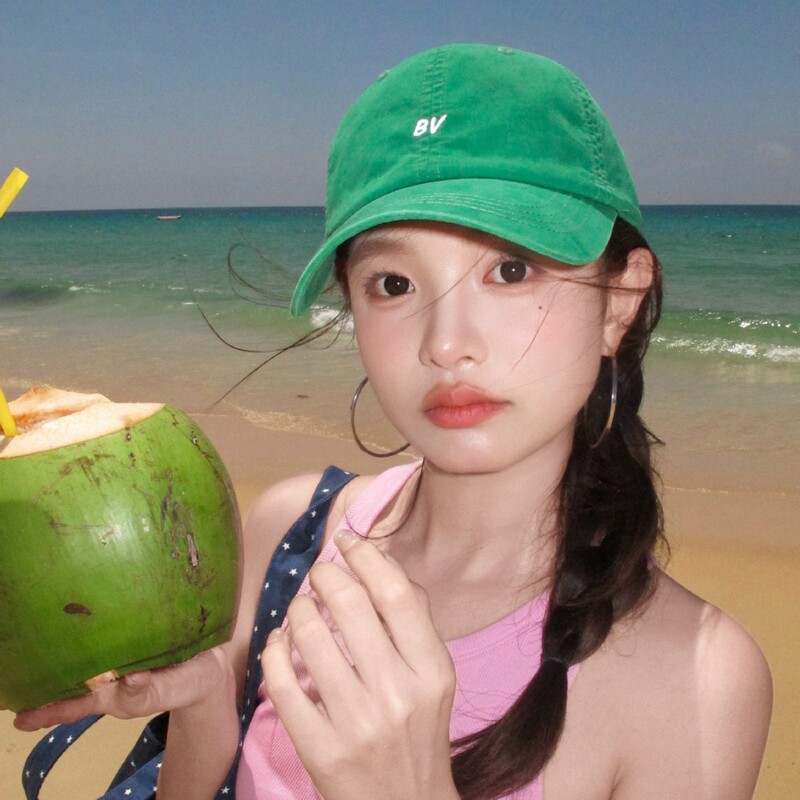 Cotton Material Korean-Style Letter Bv Embroidered Soft-Top Baseball Cap for Men and Women, Summer High-End Sunshade Cap
