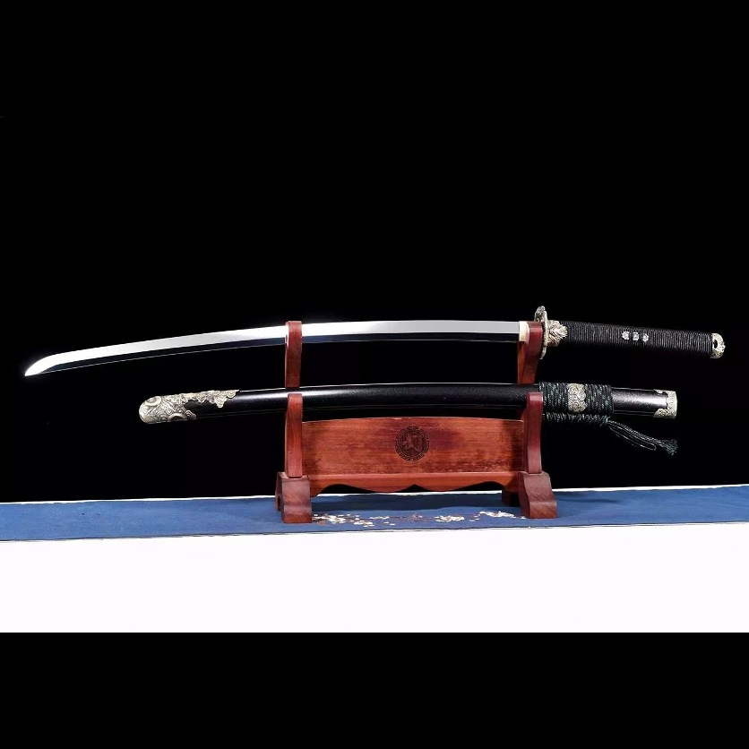 龙泉市刀剑外贸S7锋钢煅打武士刃日本影视宝剑冷兵器指挥刀未开刃