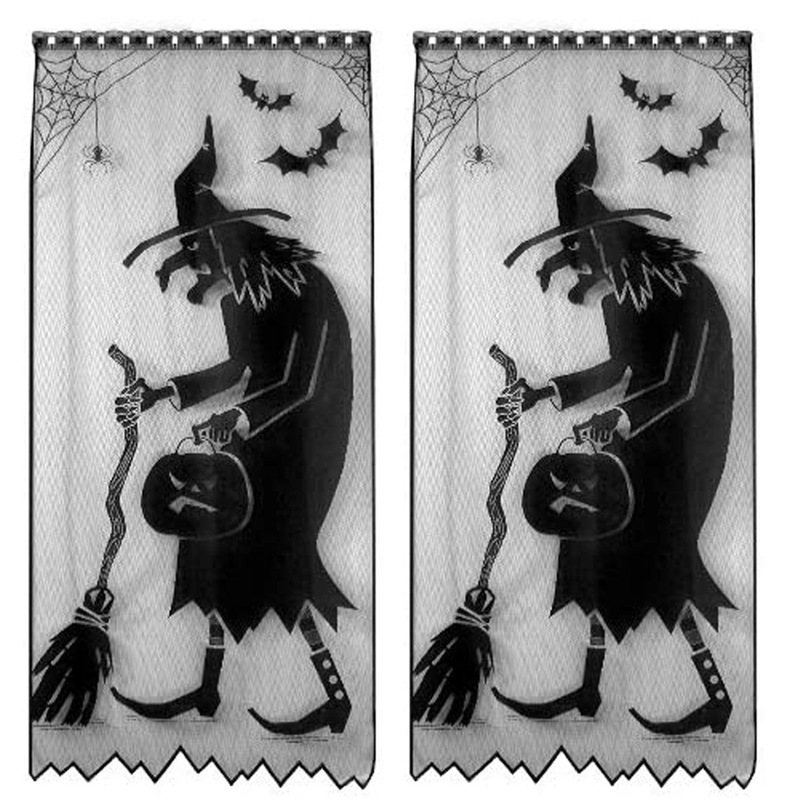 European and American Halloween Witch Curtain Curtain Halloween Witch Curtain Black Lace Ghost Festival Spider Curtain Curtain European and American Halloween Witch Curtain Curtain Halloween Witch Curtain Black Lace Ghost Festival Spider Curtain Curtain