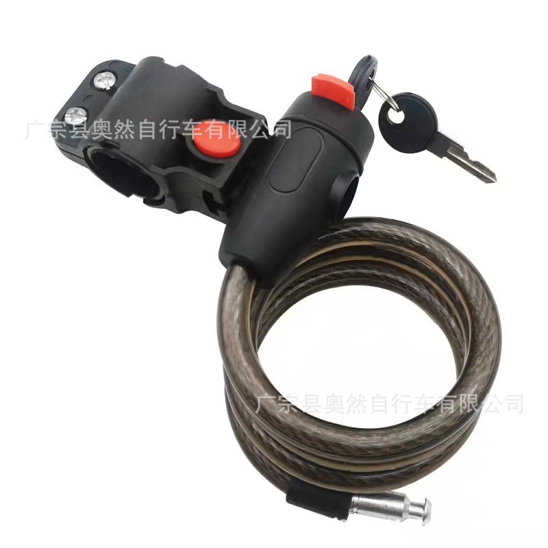 Cerradura de bicicleta de montaña con soporte de bloqueo de alambre anillo de bicicleta bloqueo de cable bloqueo bicicleta de carretera bloqueo antirrobo bloqueo al por mayor