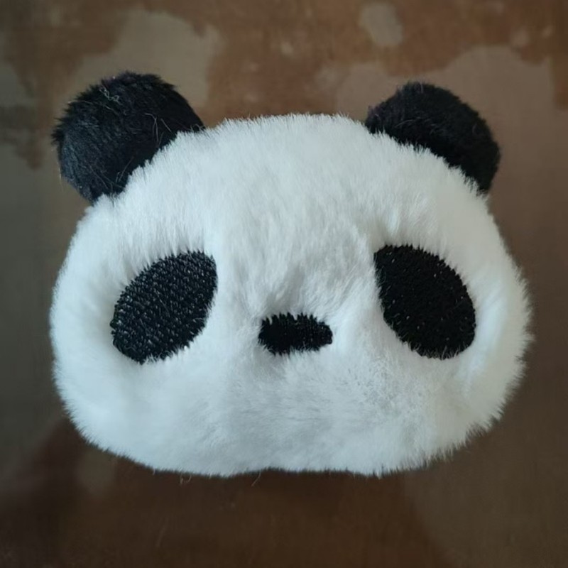 创意小白熊猫卡通毛绒公仔配饰可爱围巾少女帽子发卡发饰配件辅料|undefined